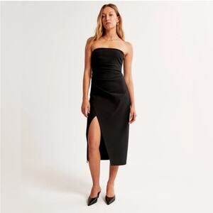 NWT Abercrombie & Fitch Convertible Strapless Crepe Midi Dress Sz XL